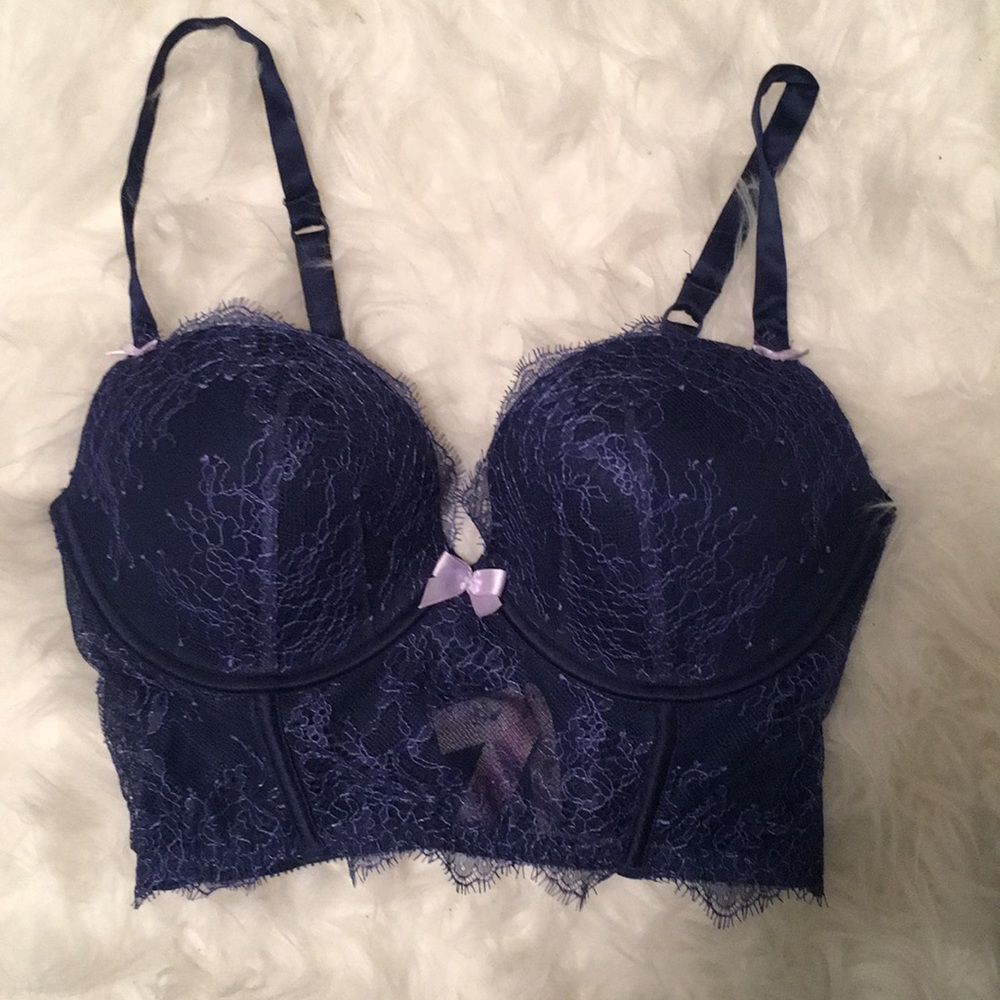 NWT Navy Lace bralette